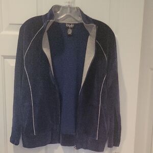 NEW! Rafaella Women's Track Velour Leisure Jacket Size P